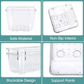 16 Pcs Multipurpose Clear Drawer Organizers for Every Home