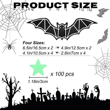 Halloween Glow in the Dark Decorations for Kids