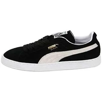 PUMA Select Men's Suede Classic Plus Sneakers BLK/White, Size 8