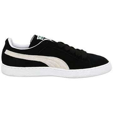 PUMA Select Men's Suede Classic Plus Sneakers BLK/White, Size 8