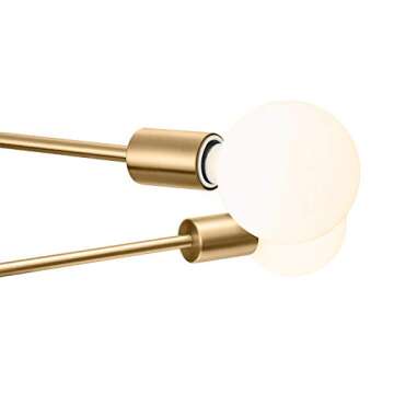 Eurus Home Sputnik Chandelier 6- Light Pendant Lighting Fixture for Dining Room Ceiling Light Fixture for Bedroom Hallway Kitchen Living Room