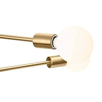 Eurus Home Sputnik Chandelier 6- Light Pendant Lighting Fixture for Dining Room Ceiling Light Fixture for Bedroom Hallway Kitchen Living Room