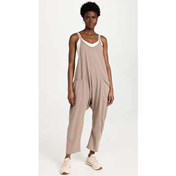 Free People Women's Hot Shot One-Piece, Mocha Latte
