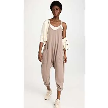 Free People Women's Hot Shot One-Piece, Mocha Latte