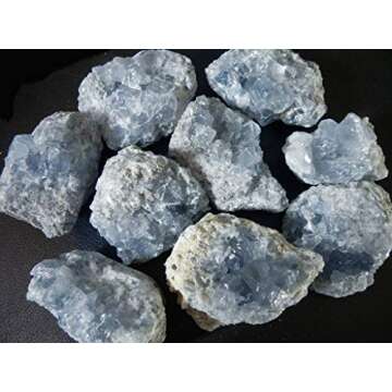 Natural Blue Celestite Cluster from Madagascar - Unique Gemstone