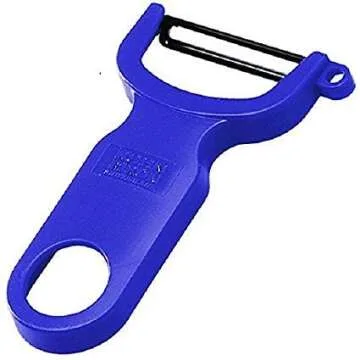 Kuhn Rikon Swiss Vegetable Peeler - Ergonomic & Sharp Blue Design
