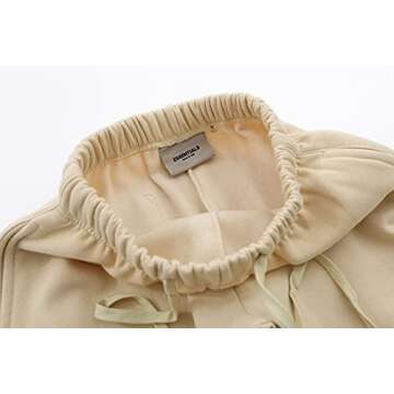 Fear of God Essentials Sweatpants Fleece Jogger Letter Print Running Trousers Jogger Pant with Pockets Streetwear Rain Drum L