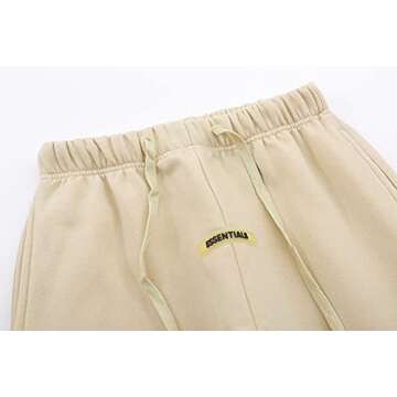 Fear of God Essentials Sweatpants Fleece Jogger Letter Print Running Trousers Jogger Pant with Pockets Streetwear Rain Drum L