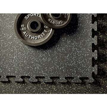 Durable Fit-Lock Rubber Tiles for Gym - Easy to Install