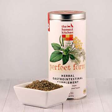 The Honest Kitchen Human Grade Perfect Form Herbal Digestive Supplement for Dogs & Cats, 3.2 Ounces