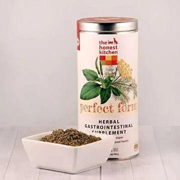The Honest Kitchen Human Grade Perfect Form Herbal Digestive Supplement for Dogs & Cats, 3.2 Ounces