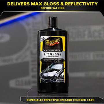 Meguiar's Ultimate Polish, High-Gloss Pre-Wax Car Polish - 20 Oz Bottle