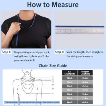 Jewlpire 925 Sterling Silver Chain for Women Girls 0.8mm Box Chain Lobster Claw Clasp - Italian Neck...