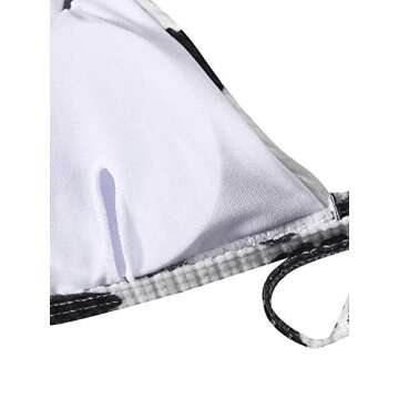 SOLY HUX Cow Print Halter Bikini Set for Women