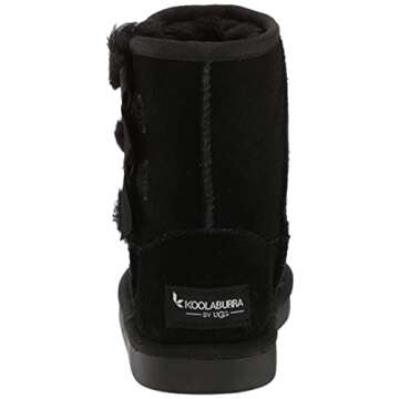 Koolaburra by UGG unisex child Victoria Short Fashion Boot, Black, 7 Toddler US