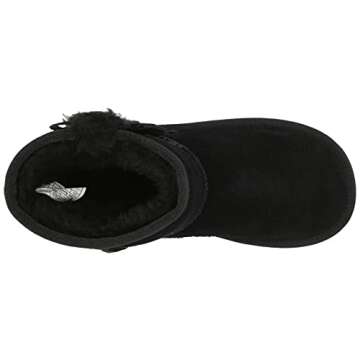 Koolaburra by UGG unisex child Victoria Short Fashion Boot, Black, 7 Toddler US