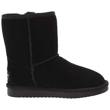 Koolaburra by UGG unisex child Victoria Short Fashion Boot, Black, 7 Toddler US