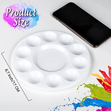 FANDAMEI Round Paint Palette Tray, Perfect for All Ages