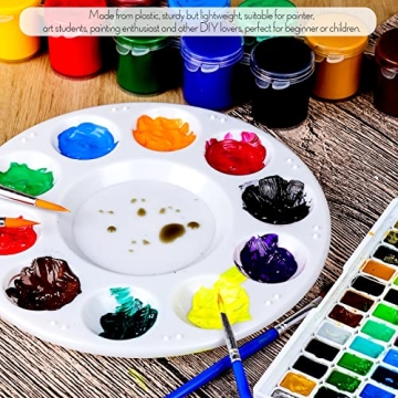 FANDAMEI Round Paint Palette Tray, Perfect for All Ages
