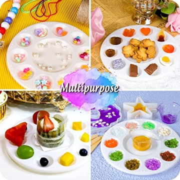FANDAMEI Round Paint Palette Tray, Perfect for All Ages