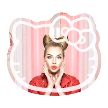 Impressions Vanity Hello Kitty Wall Mirror - Smart Touch LED Makeup Mirror with App Control and Colo...