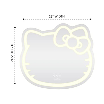 Hello Kitty LED Makeup Mirror with App Control for Vanity