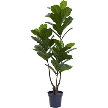 Vibrant Nearly Natural Fiddle Leaf Fig Tree - 65IN
