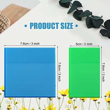 700 Sheets 14 Pads Transparent Sticky Notes Colorful Clear Sticky Notes Waterproof Adhesive Memo Pad See Through Post Self Stick Colored Notes Message Reminder 3 x 3,3 x 2 Inch (Bright Colors)