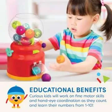 Battat Gumball Dispenser for Kids - Learning Vending Toy