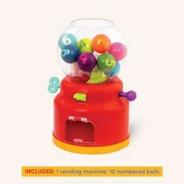 Battat Gumball Dispenser for Kids - Learning Vending Toy