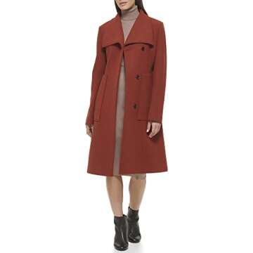 Cole Haan Women's Belted Wool Coat - Stylish Winter Essential