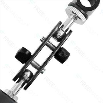 FreeMascot 360 Degree Stand with 12mm-16mm Mount Holder for Laser Pointer/Laser Pen/Flashlight (Black) (Diameter 12mm Mount)