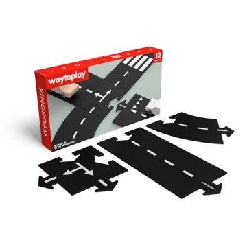 Waytoplay Ringroad 12-Piece Toy Car Track Flexible Durable
