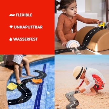 Waytoplay Ringroad 12-Piece Toy Car Track Flexible Durable