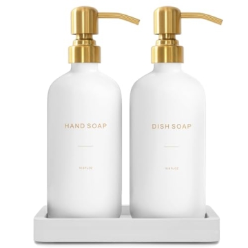 Prus Waso Gold Soap Dispenser Set Perfect for Modern Decor