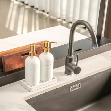 Prus Waso Gold Soap Dispenser Set Perfect for Modern Decor