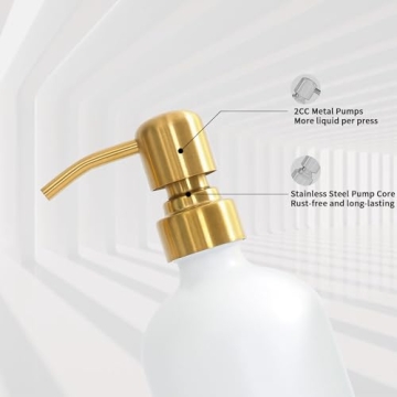 Prus Waso Gold Soap Dispenser Set Perfect for Modern Decor