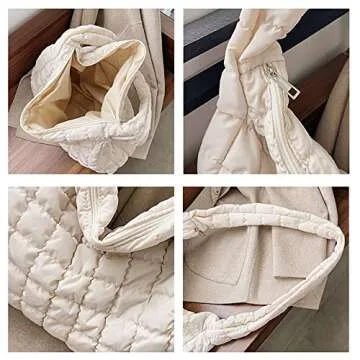 Trendy Puffer Tote Bag for Women - Stylish & Versatile