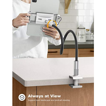Lamicall Gooseneck Tablet Holder for iPad and Phones
