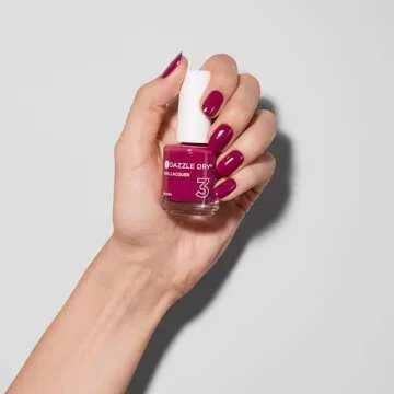 Dazzle Dry Nail Lacquer Raspberry Rush - Quick Dry & Non-Toxic
