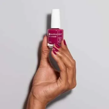 Dazzle Dry Nail Lacquer Raspberry Rush - Quick Dry & Non-Toxic