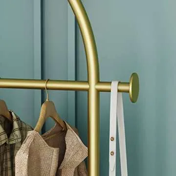 Stylish Gold Coat Rack - Modern Garment Storage Solution