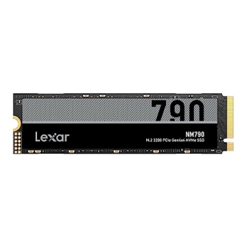 Lexar 4TB NM790 SSD PCIe Gen4 NVMe M.2 2280 Internal Solid State Drive, Up to 7400/6500 MB/s Read/Wr...