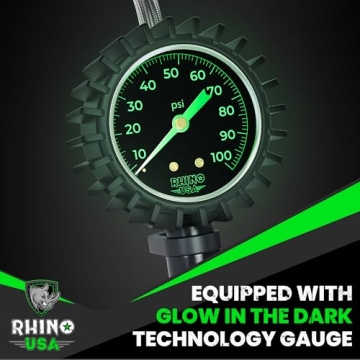Rhino USA Tire Inflator - Durable, Accurate & Easy to Use