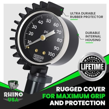 Rhino USA Tire Inflator - Durable, Accurate & Easy to Use