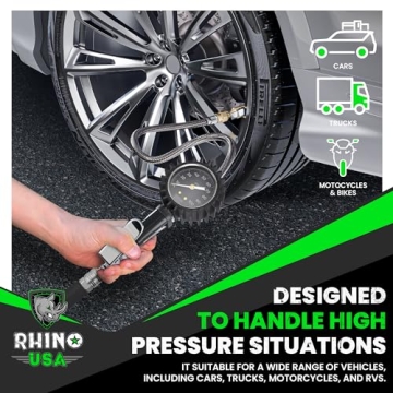 Rhino USA Tire Inflator - Durable, Accurate & Easy to Use