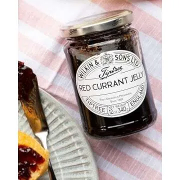 Tiptree Red Currant Jelly 12 Ounce Jar - Sweet & Tart Delight