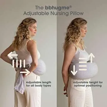 bbhugme Adjustable Nursing Pillow for Breastfeeding Support