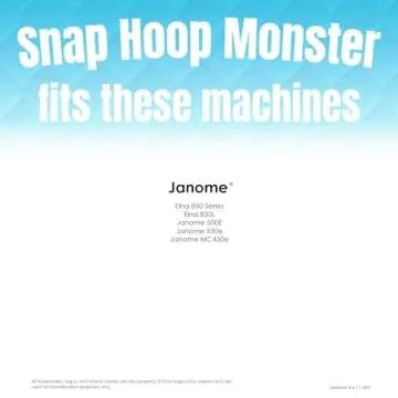 Snap Hoop Monster: Magnetic Embroidery Hoop for Janome