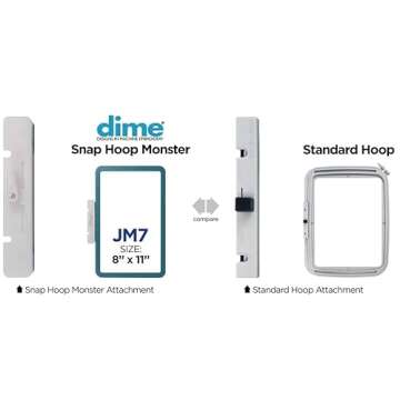 Snap Hoop Monster: Magnetic Embroidery Hoop for Janome